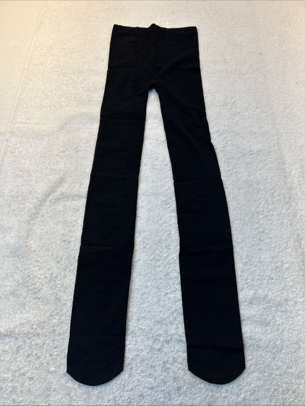 Extra Long Black Opaque Thigh High Sockings Plus Size Stockings 2 Pair New in Pk